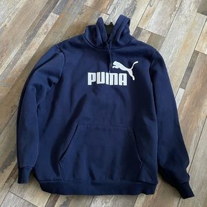Puma hoodie navy blue